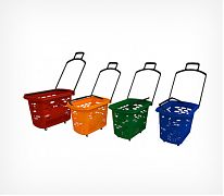 Корзина-тележка покупательская TECHNO имеет вместительный объём 38 литров. Усиленная конструкция дна гарантирует длительную эксплуатацию; оснащена двумя эргономичными ручками